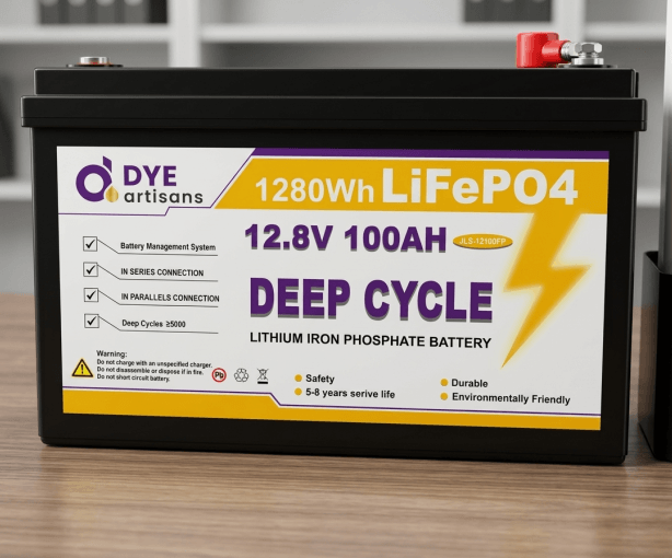 DYE artisans 12.8v 100ah LiFePO4 Battery
