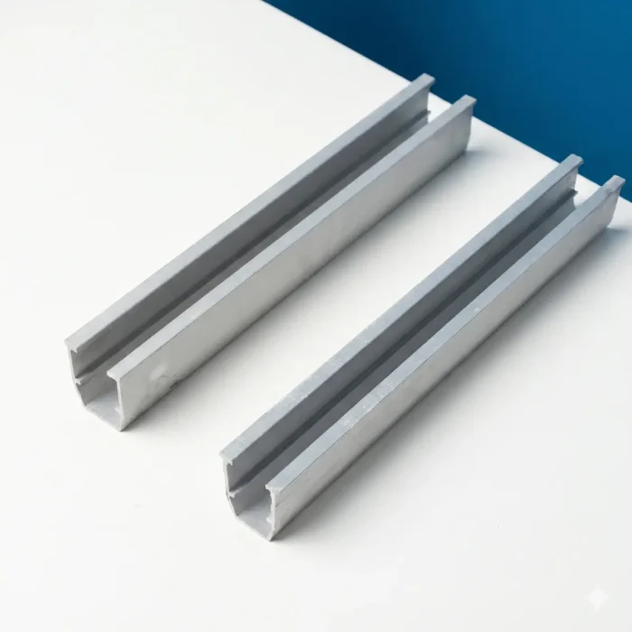 Solar Panel Mounting Structure Frame Trapezoidal Aluminum Rail (2 pcs )