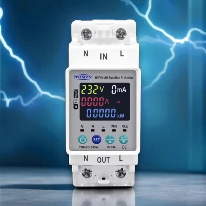 TOMZN TOMPD-63SW WiFi Smart Circuit Breaker 63A – Energy Monitoring,